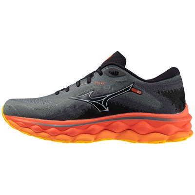 Zapatillas Para Correr Mizuno WAVE Sky 7 Hombre Grises Verdes / Coral - Chile M498ZKEUHF